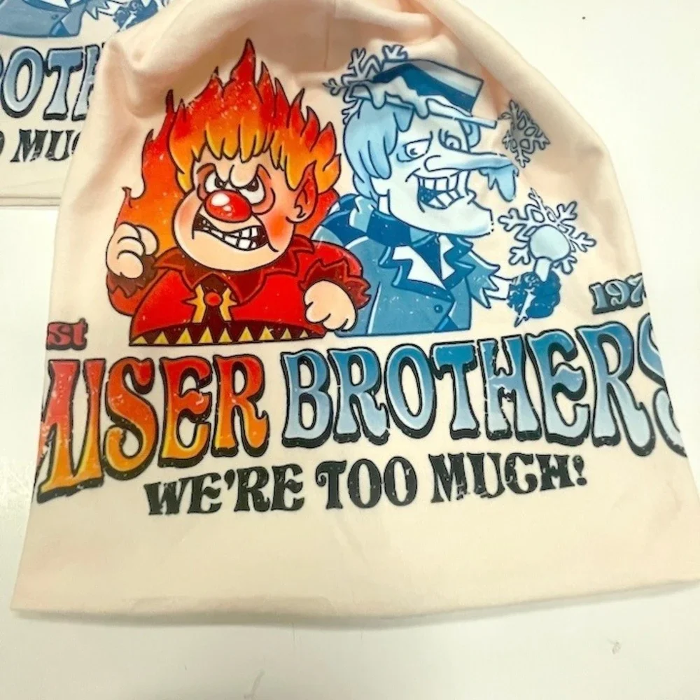 4 Miser Brothers Beanies Christmas Winter Cartoon Soft & Warm‎ Multicolor 1 Size